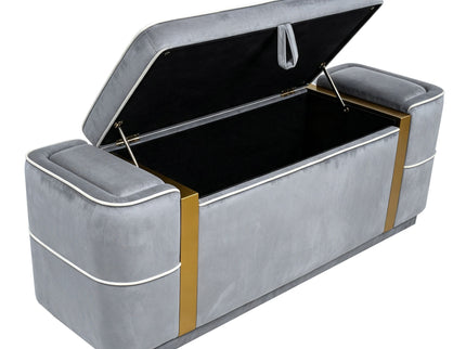 Storage Bench Upholstered Ottoman Bed End Bench With Lift Top Storage