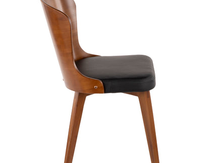 Bocello - Mid-Century Chair - Walnut / Black