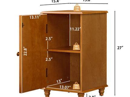 Floor Cabinet With Adjustable Shelf, Storage For Entryway