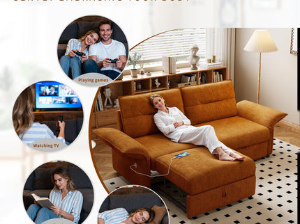 Sofa Bed With Convertible Design, Living Room Furniture