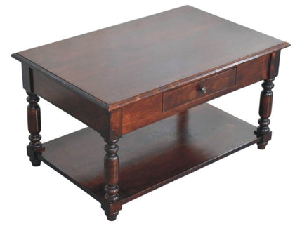 Turned Legs Drawer Table