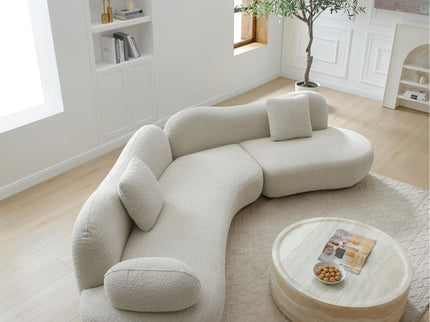 Modern Curved Modular 5 Seater Sofa