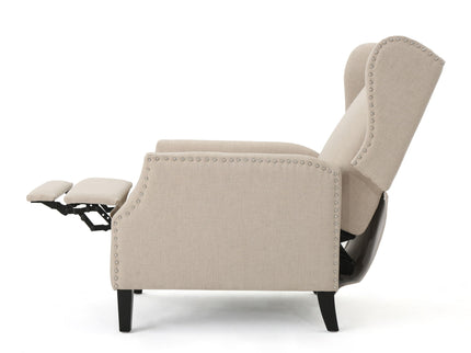 Westeros Wing Back Fabric Upholstered Recliner