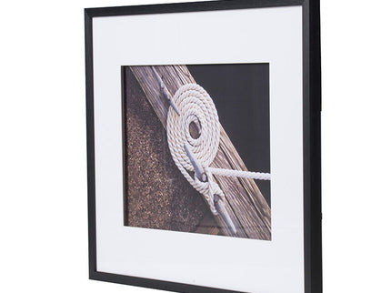 Rope Wall Art With Frame, Wall Decor For Living Room (Set of 3) - White / Black