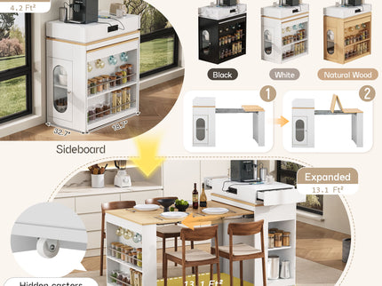 Extendable Dining Table With Folding Top