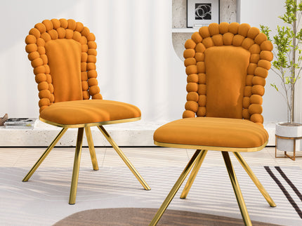 Upholstered Swivel Dining Chairs (Set of 2)