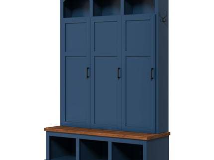 Classic Arched Design Hall Tree With 3 Hidden Storage