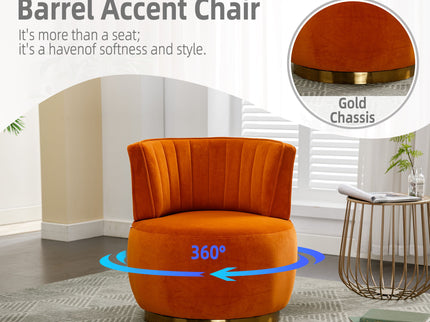 360 Degree Swivel Cuddle Barrel Accent Sofa Chair