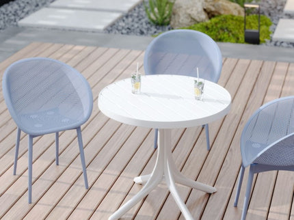2 Piece Durable Single Chair With Hollow Out Design