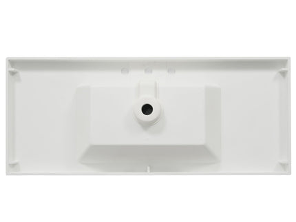 Vanity Top With 3 Faucet Holes, Rectangular Basin For Bathroom - White