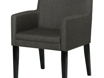 Yorkshire - Upholstered Dining Arm Chair With Cushioned Arms (Set of 2) - Gray