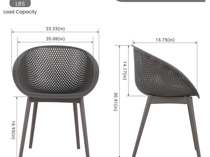 2 Pack Lounge Chair Set & Folding Square Table