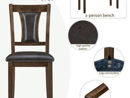 Modern Dining Table Set With Upholstered Chairs