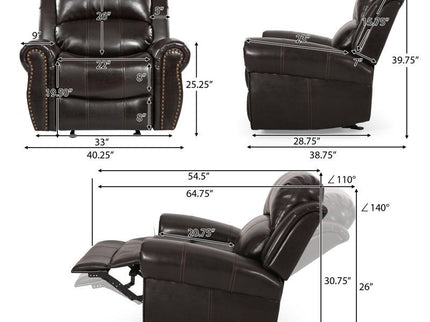 Wide Standard Manual Glider Recliner