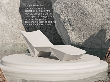 S - Shaped Pool Lounger, Ergonomic Design