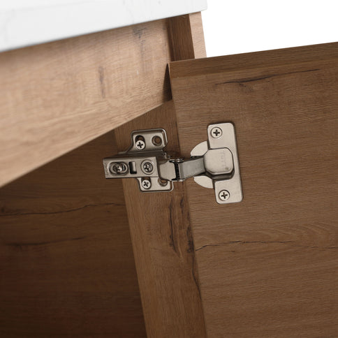 Wall Mounted Bathroom Vanity & Art Sink & 1 Soft Close Door