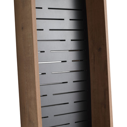 Wall Mounted Storage Cabinet With 4 Diy Accessories - Imitative Oak