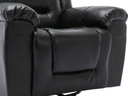 360° Swivel And Rocking Home Theater Recliner Manual Recliner Chair With Wide Armrest For Living Room