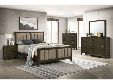 Clement - 6 Drawer Dresser With Mirror - Dark Coffee