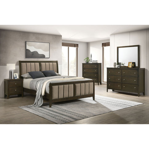 Clement - 6 Drawer Dresser With Mirror - Dark Coffee