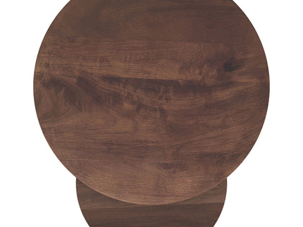 Lionett - 2 Piece Round Nesting Table Set And Round Design - Dark Brown