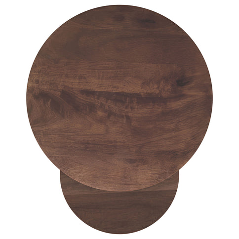 Lionett - 2 Piece Round Nesting Table Set And Round Design - Dark Brown