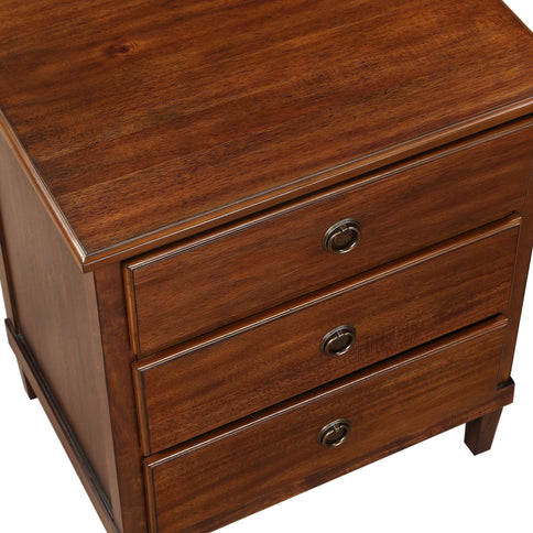 Chamberlin - 3 Drawer Nightstand - Brown