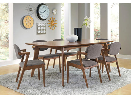 Modern Dining Chair And Zigzag Arm Design (Set of 2)