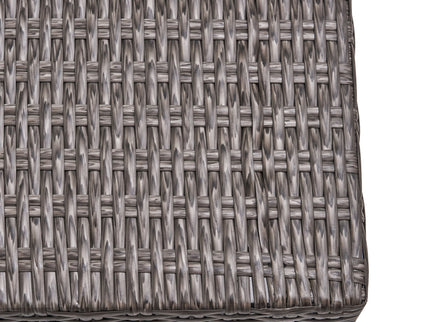 Savannah - Outdoor Wicker And Ottoman - Gray