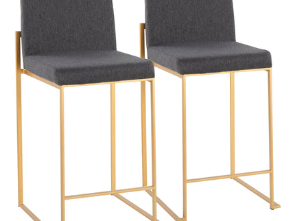 Fuji - Contemporary High Back Stylish Counter Stool