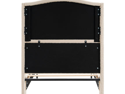 Platform Bed Frame With Tall Headboard And High Footboard
