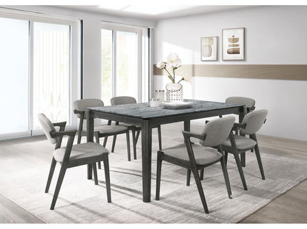 Modern Dining Chair And Zigzag Arm Design (Set of 2)