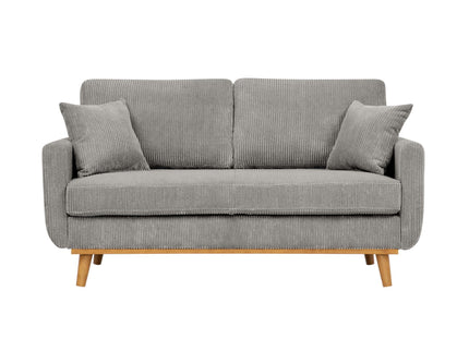 Upholstered Loveseat With Arms And Pillows