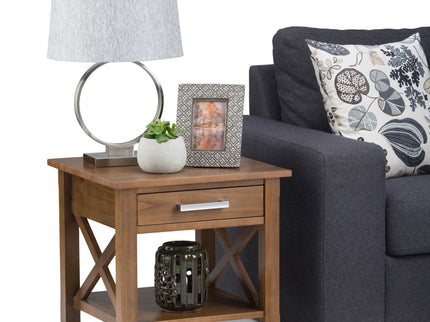 Kitchener - End Table - Medium Saddle Brown