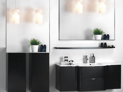 40X30" Silver Rectangular Wall-Mounted Beveled Bathroom Mirror, Square Angle Metal Frame Wall Mounted Bathroom Mirrors For Wall (Horizontal & Vertical) - Silver
