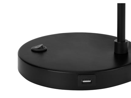 Lighting, Table Lamp, USB Port Included, Modern - Black