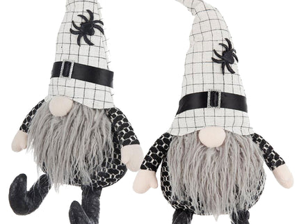 Sitting Gnome With Hat Spider, For Halloween Decor