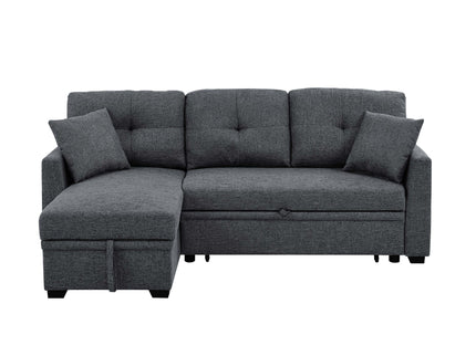 Upholstered Sectional & Pull Out Bed And Chaise Storage