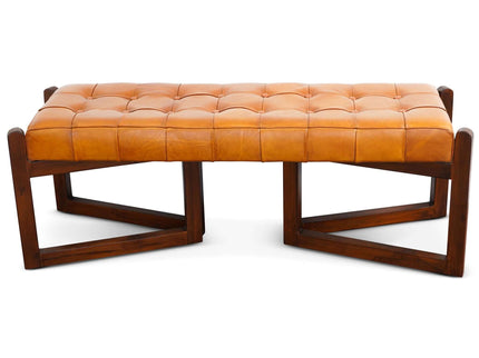 Riley - Bench - Brown / Rustic / Tan