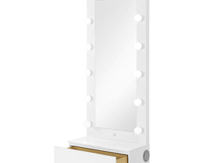 Elisa - Narrow Tall Mirror With Speaker And Drawer