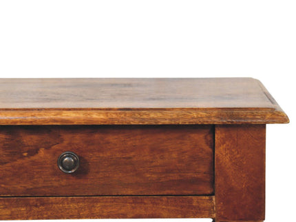 Turned Legs Drawer Table