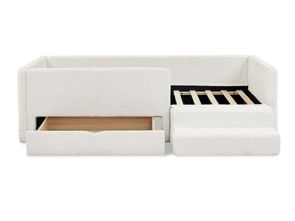 Safe Kids Bed With Guardrails And Storage