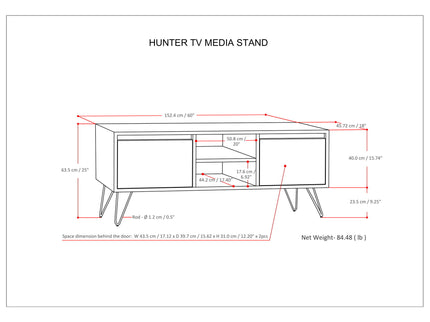 Hunter - Handcrafted TV Media Stand