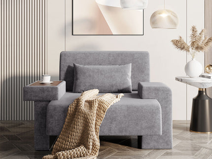 Modern Oversized Armchair With Soft Cushion For Living Room