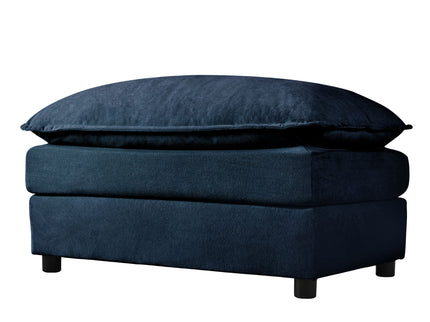 Modern Comfy Deep Seat Modular Sectional Sofa Cloud Couch With Ottoman