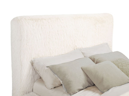 Tall Headboard Panel Bed With Padded Headboard