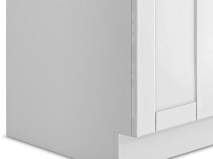 Shaker - Modern Wide, Laundry Cabinet With Faucet And Stainless Steel Sink
