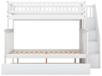 White / Twin over Full / Trundle