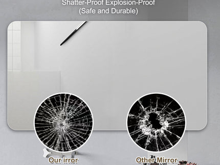 Bathroom Vanity Mirror, Wall-Mounted Mirror For Bathroom Anti-Fog, Waterproof