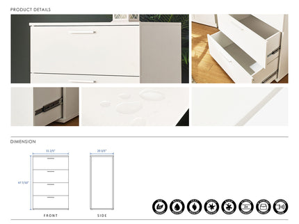 Oliver - Farmhouse Jumbo Chest With 4 Drawer Storage